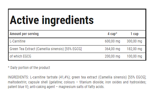 L-CARNITINE + GREEN TEA