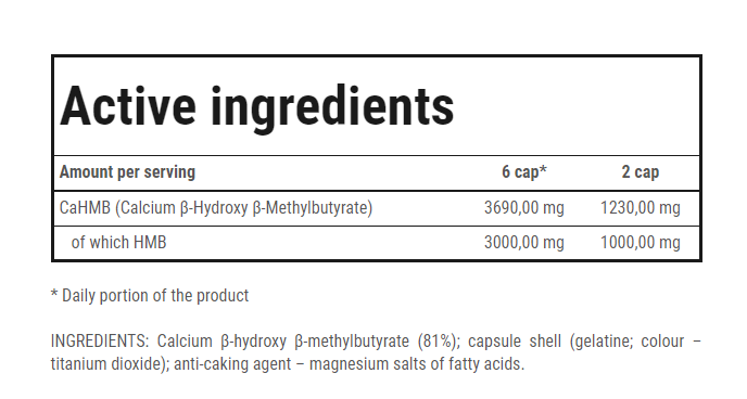 HMB FORMULA CAPS