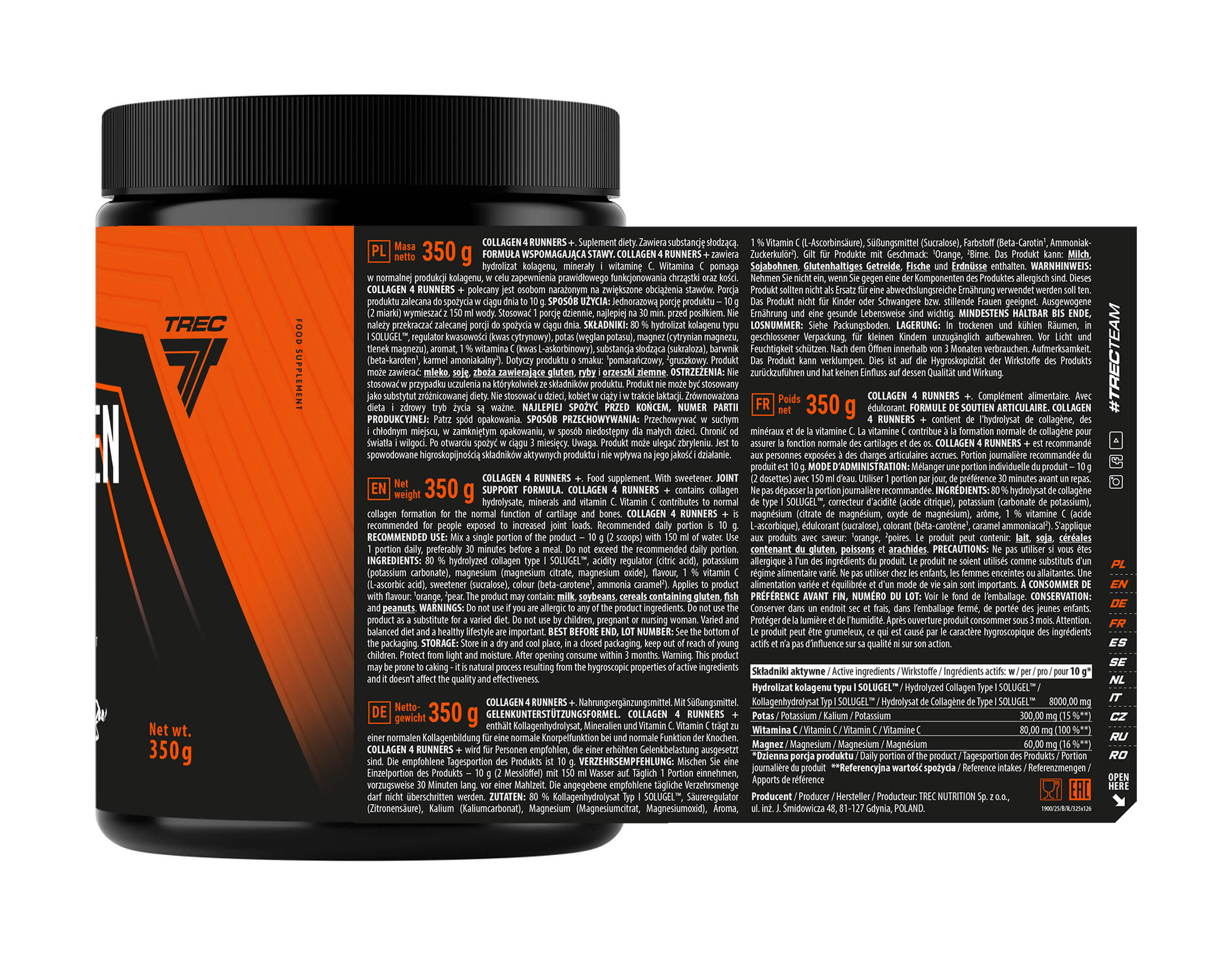 COLLAGEN 4 RUNNERS+ Joint & Tendon Support Powder (350 g)