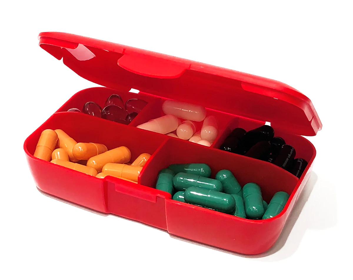 PILLBOX - BOX FOR TABLETS - COLORS – TREC.CO.UK